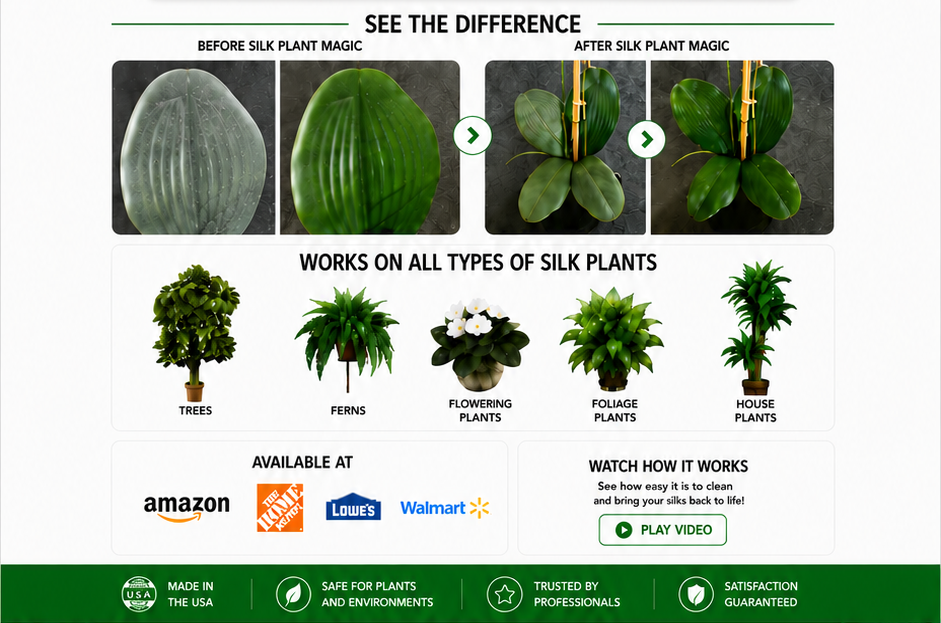 Silk Plant Magic results, uses and retailers