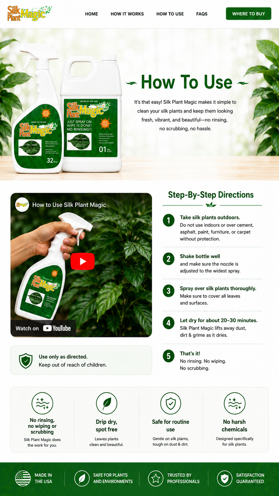 How To Use Silk Plant Magic